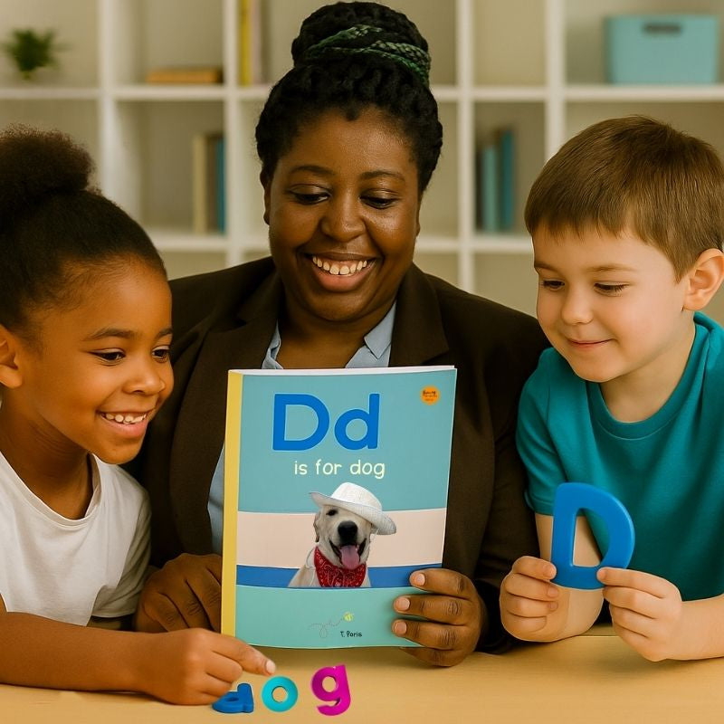 D is for Dog: Alphabet Learning Book for Kindergarten & Preschool | Letter Recognition & Phonics
