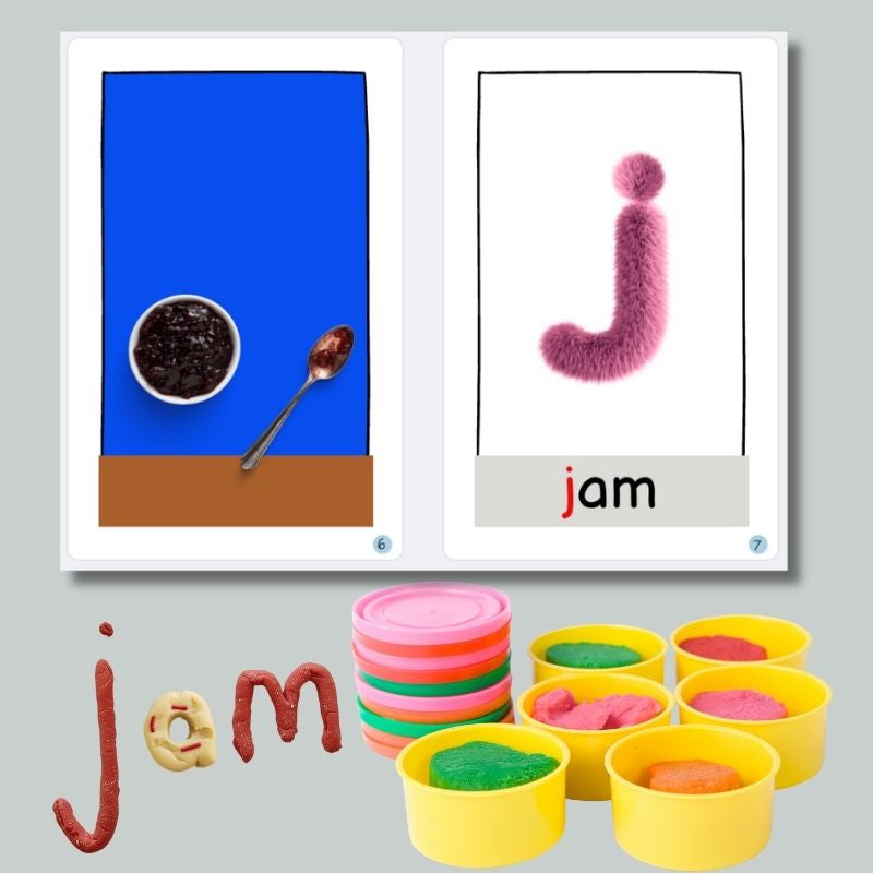 J is for Jam: Alphabet Learning Book for Kindergarten & Preschool | Letter Recognition & Phonics