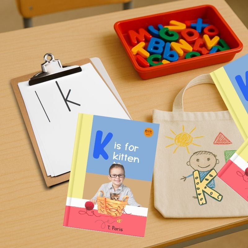 K is for Kitten: Alphabet Learning Book for Kindergarten & Preschool | Letter Recognition & Phonics