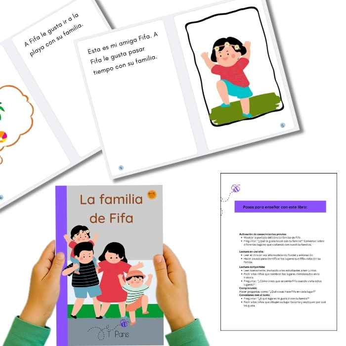 Children's educational material with illustrations and text on a white background