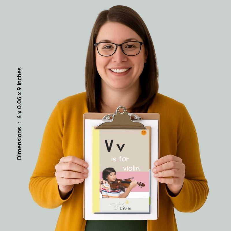 V is for Violin: Alphabet Learning Book for Kindergarten & Preschool | Letter Recognition & Phonics