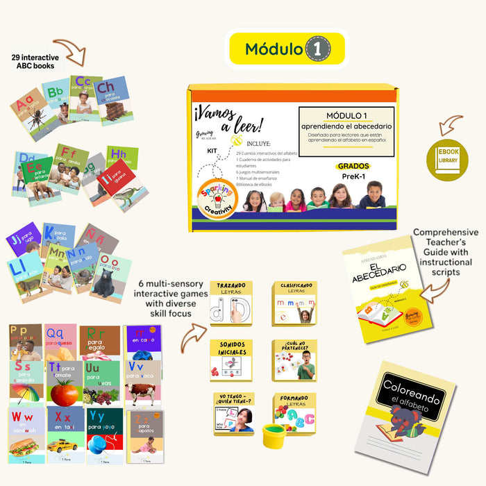 Spanish Decodable Reading Kit – Alphabet Books in Spanish