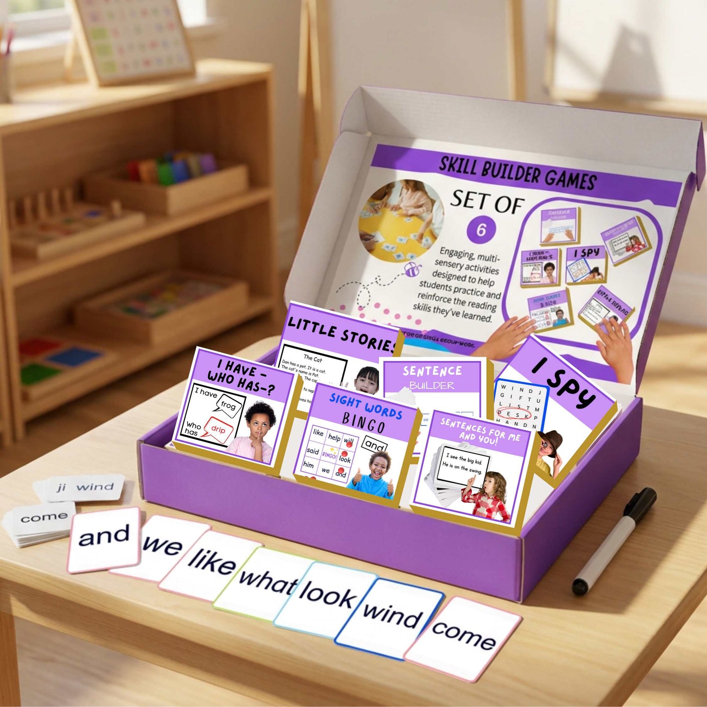 Phonics Games for Digraphs, Fluency & Comprehension: Set of 6