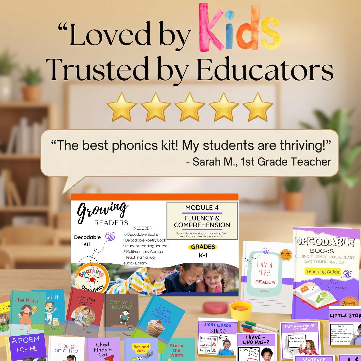 Fluency and Comprehension Decodable Readers Kit | K-2 Science of Reading