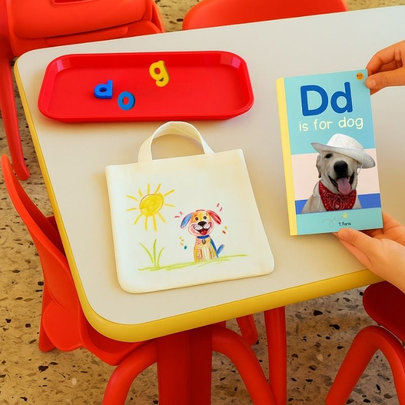 D is for Dog: Alphabet Learning Book for Kindergarten & Preschool | Letter Recognition & Phonics