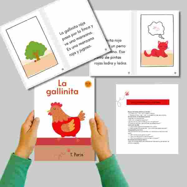 Phonics Spanish Book for Early Readers: La gallinita