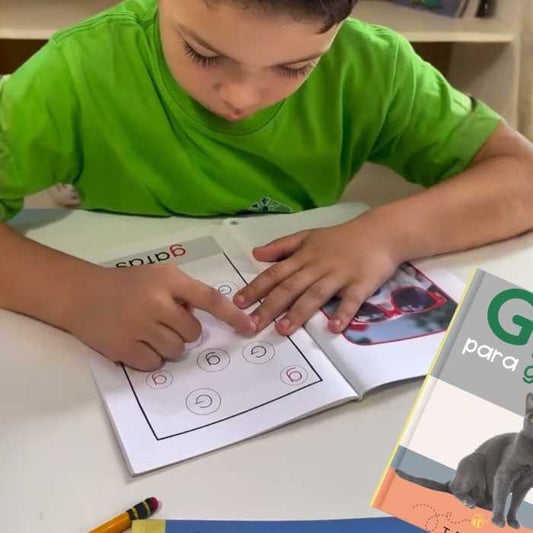 Spanish Phonics Book for Children – G para gato, Ages 3-6, Learn to Read