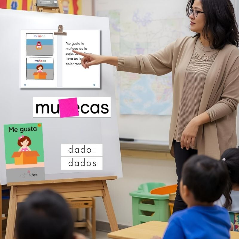 Spanish Decodable Phonics Book for Early Readers: Me gusta