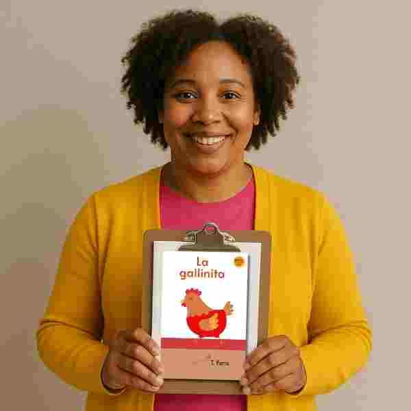 Phonics Spanish Book for Early Readers: La gallinita