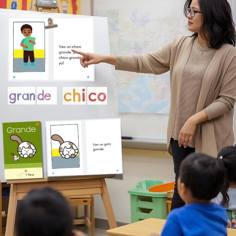 Libro fonético con sílabas abiertas y cerradas: Grande