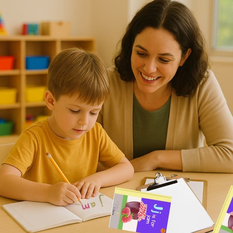 J is for Jam: Alphabet Learning Book for Kindergarten & Preschool | Letter Recognition & Phonics