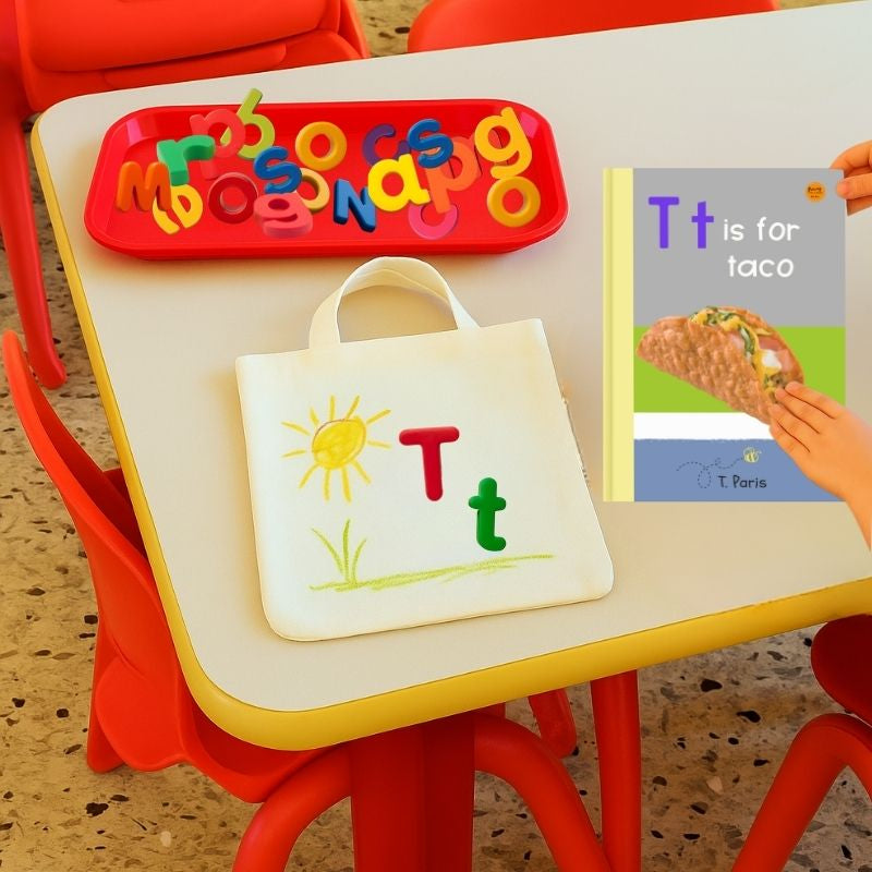 T is for Taco: Alphabet Learning Book for Kindergarten & Preschool | Letter Recognition & Phonics