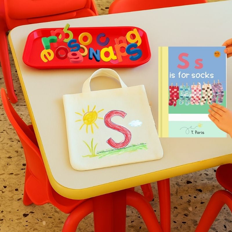 S is for Socks: Alphabet Learning Book for Kindergarten & Preschool | Letter Recognition & Phonics