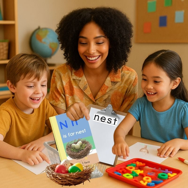 N is for Nest: Alphabet Learning Book for Kindergarten & Preschool | Letter Recognition & Phonics