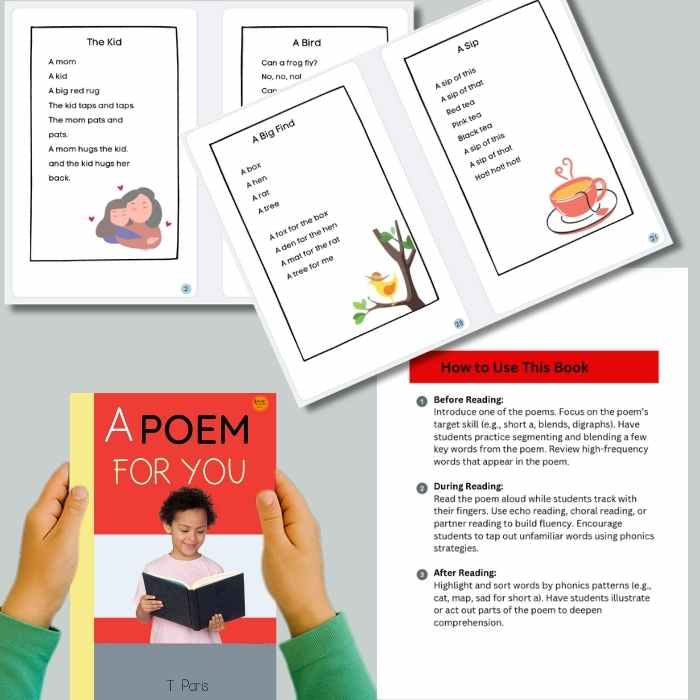 A Poem for You: Phonics Poetry Collection for Early Readers | Decodable Book for Kindergarten
