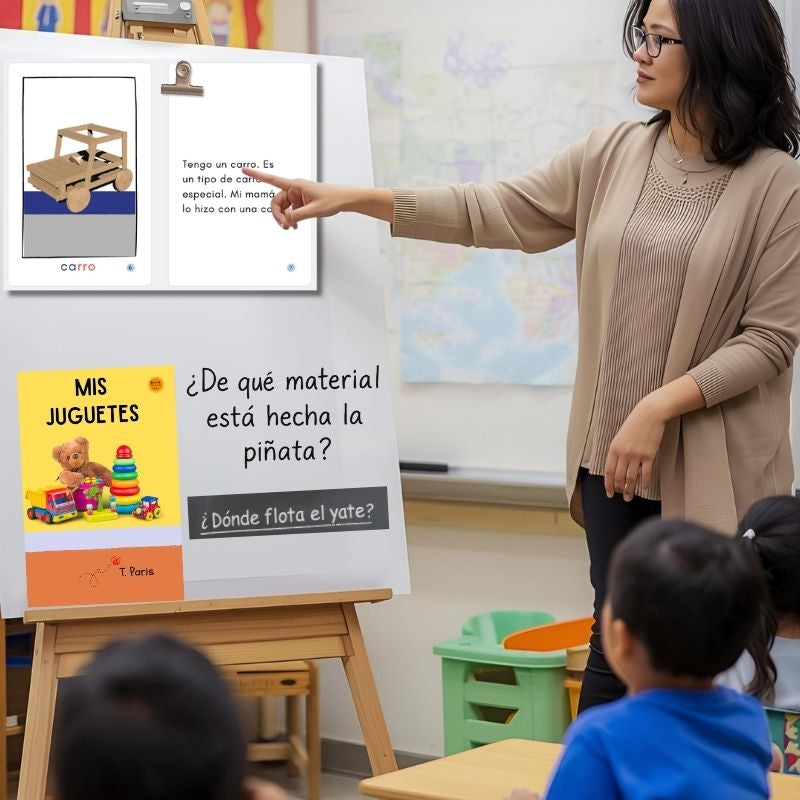 Decodable Spanish Book for Early Readers: Mis juguetes