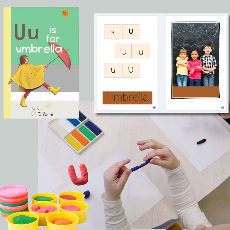 U is for Umbrella: Alphabet Learning Book for Kindergarten & Preschool | Letter Recognition & Phonics