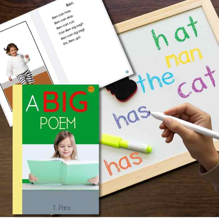 A Big Poem: Phonics Poetry Collection for Early Readers | Decodable Book for Kindergarten