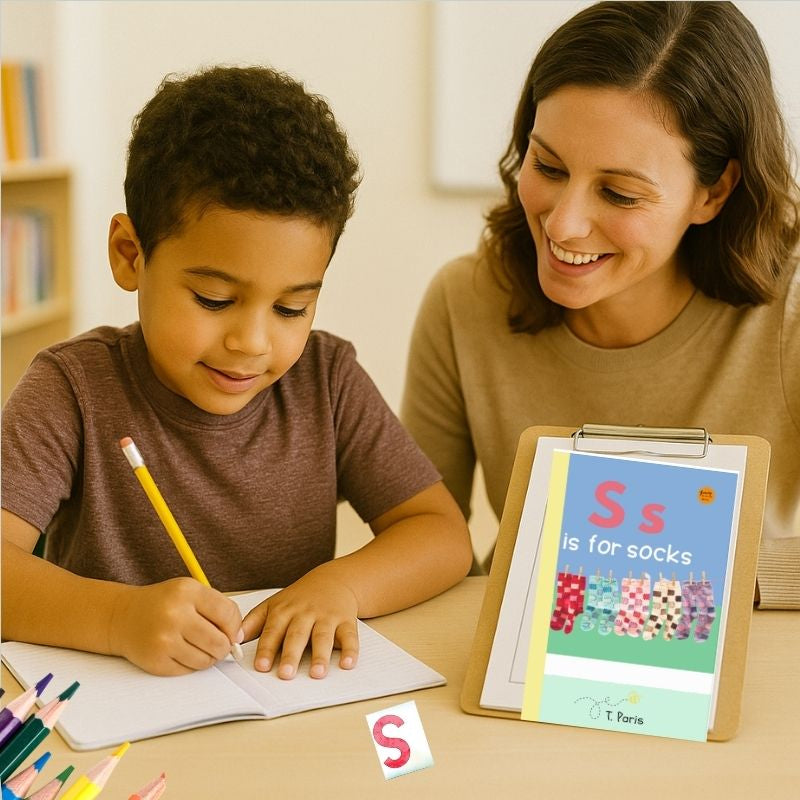 S is for Socks: Alphabet Learning Book for Kindergarten & Preschool | Letter Recognition & Phonics