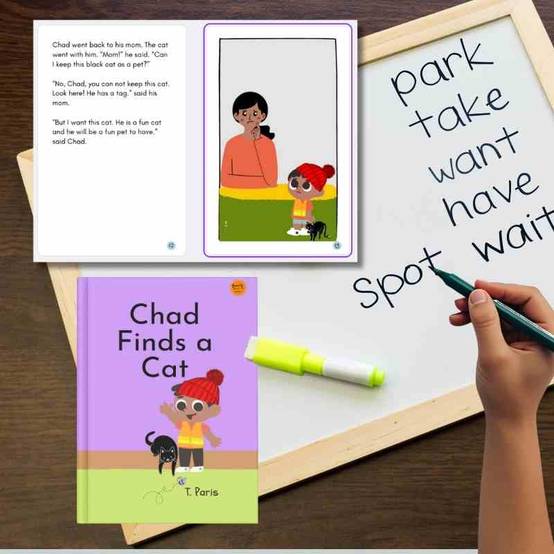 Chad Finds a Cat - Decodable Reader for Early Readers