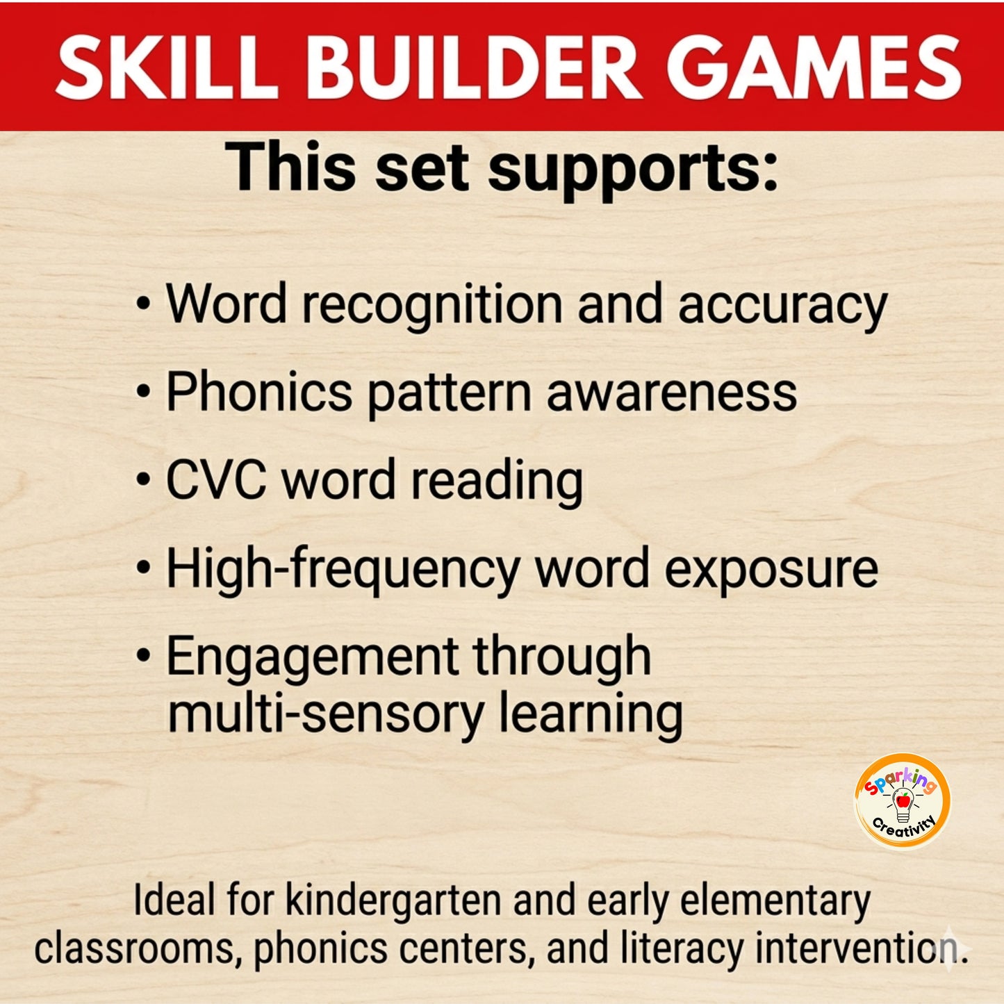 CVC Word Phonics Games for Kindergarten: Blending and Segmenting
