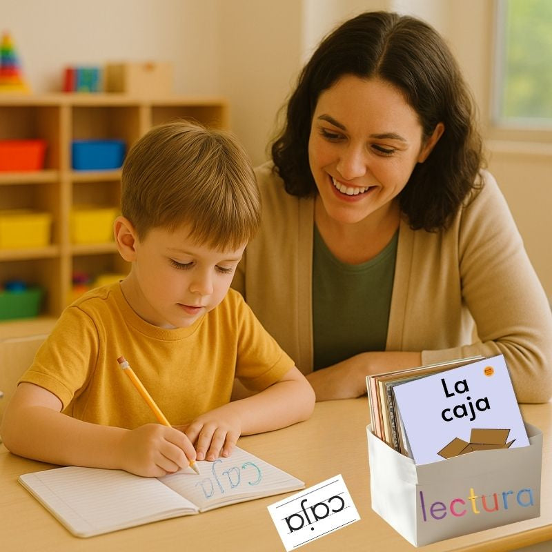 Decodable Spanish Book for Early Readers: La caja