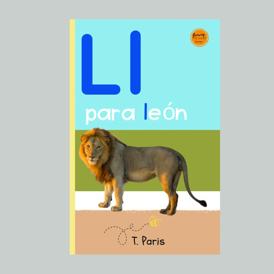 Spanish Phonics Book for Children – L para león , Ages 3-6, Learn to Read