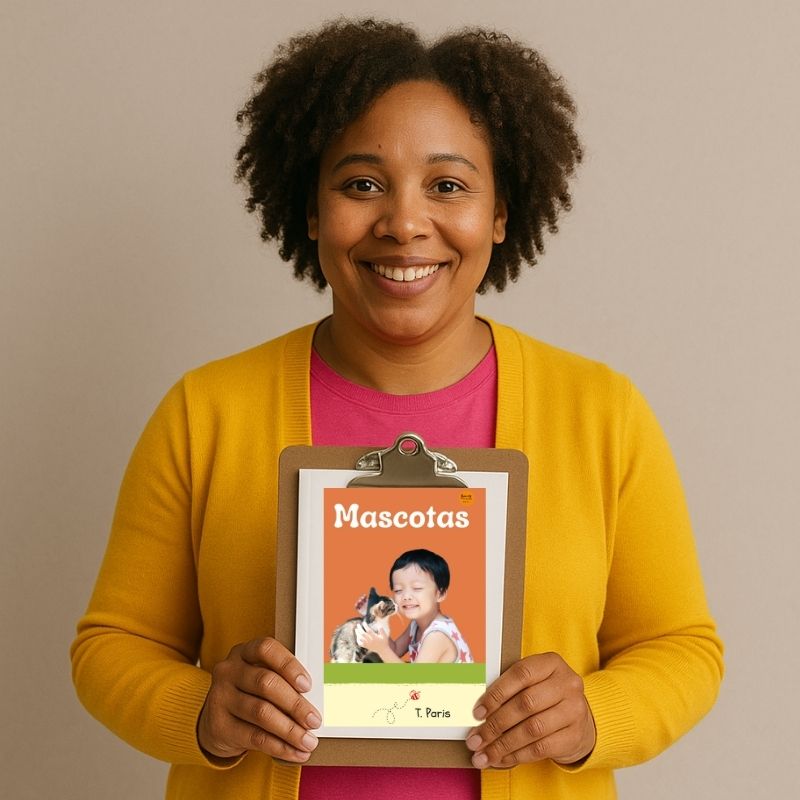 Decodable Spanish Book for Early Readers: Mascotas