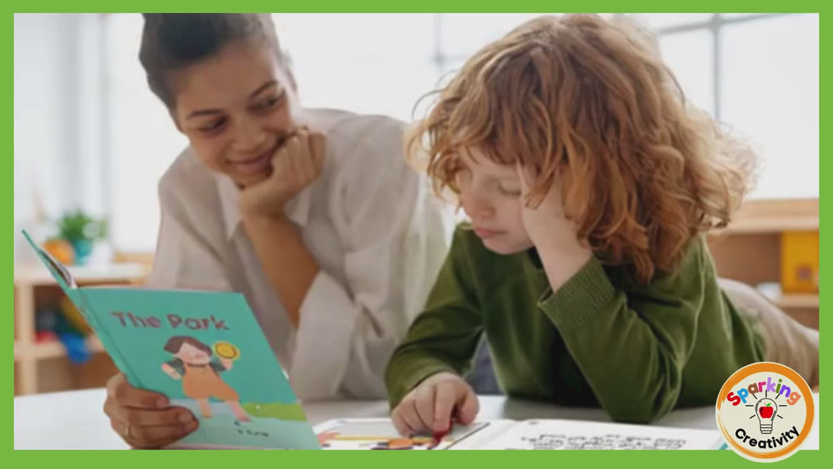 Load video: Kindergarten children reading decodable books