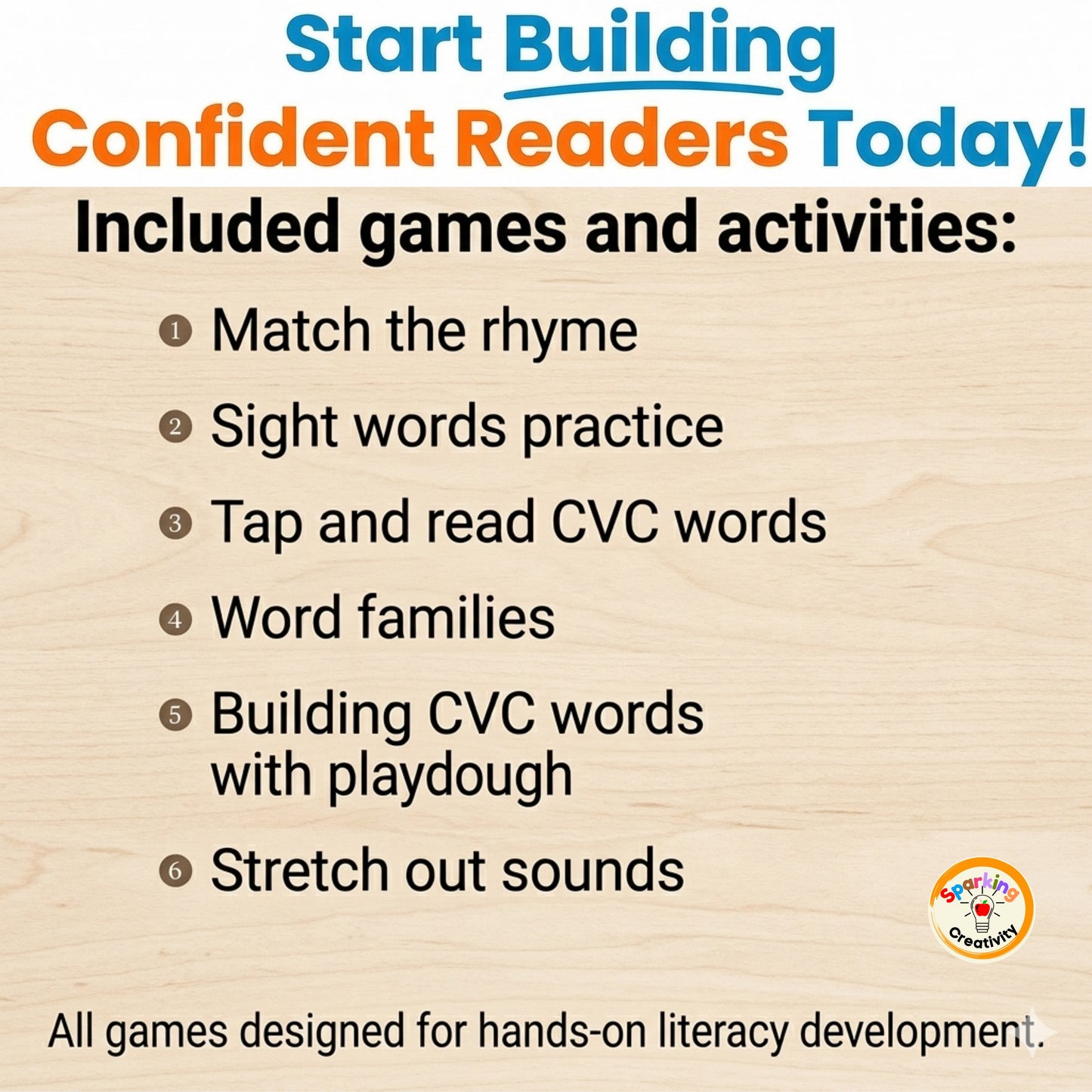 CVC Word Phonics Games for Kindergarten: Blending and Segmenting
