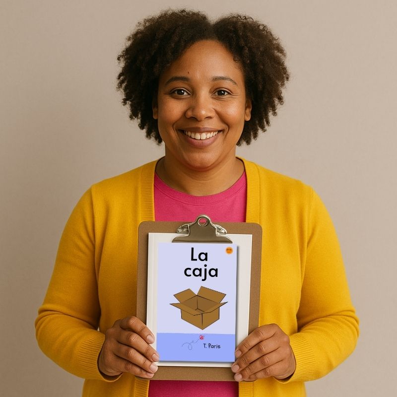 Decodable Spanish Book for Early Readers: La caja