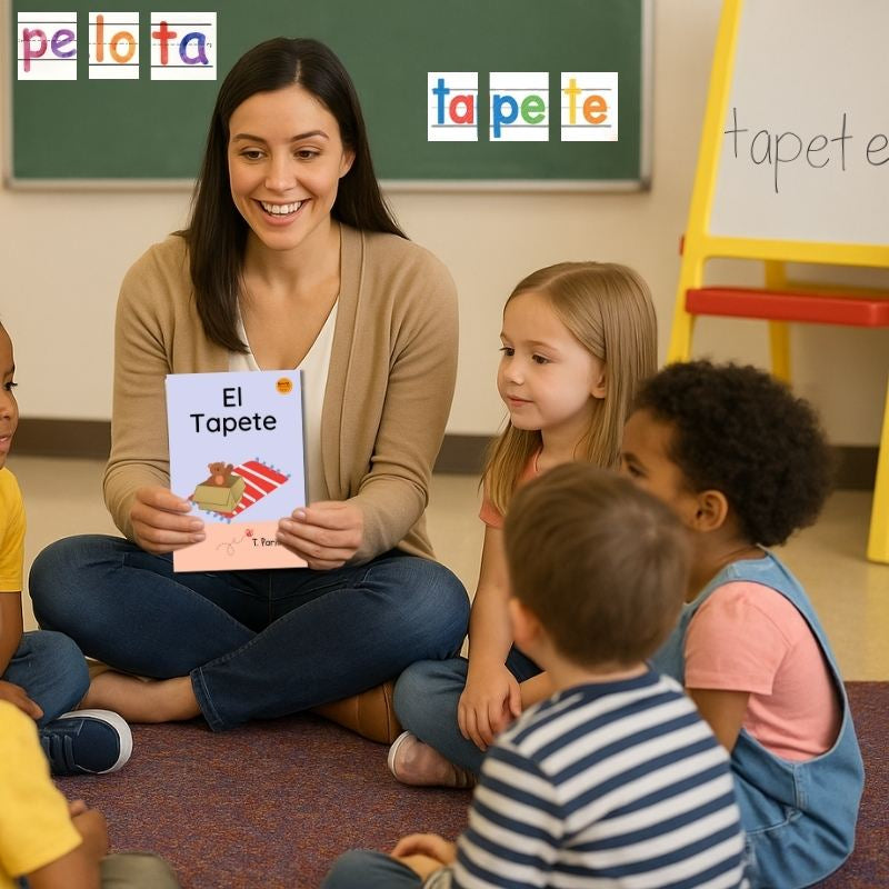 Decodable Spanish Book for Early Readers: El tapete