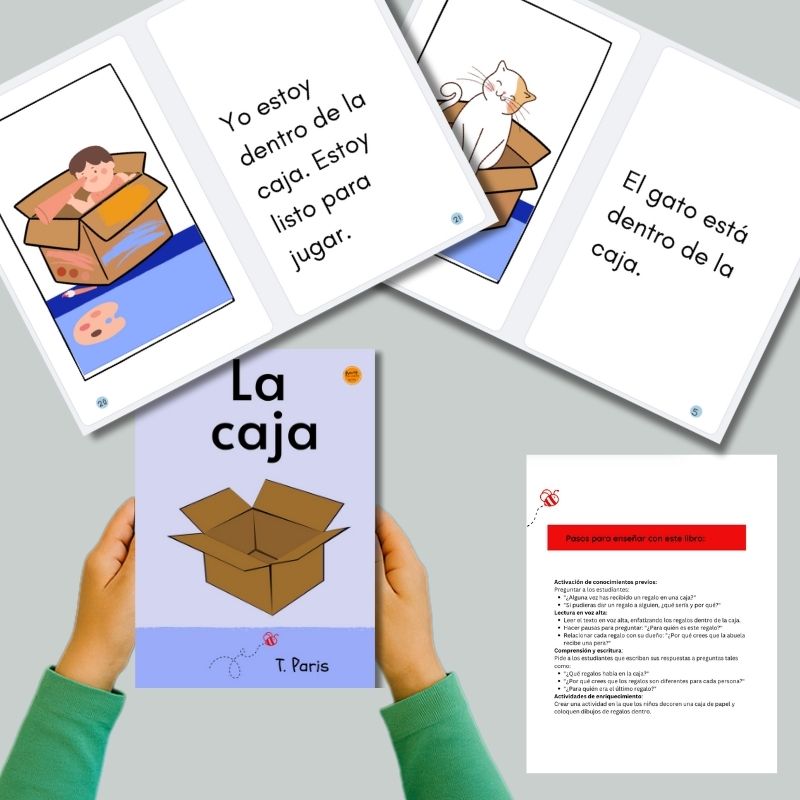 Decodable Spanish Book for Early Readers: La caja