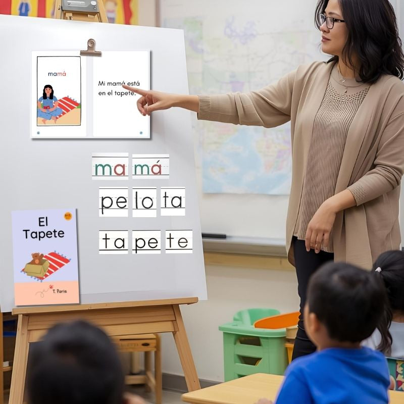 Decodable Spanish Book for Early Readers: El tapete