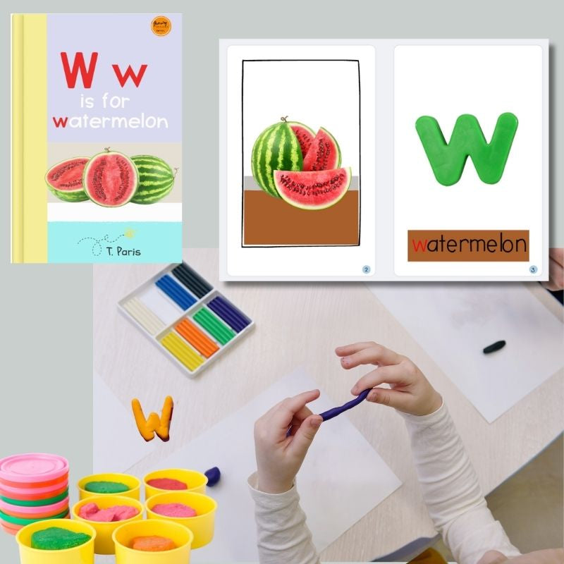 W is for Watermelon: Alphabet Learning Book for Kindergarten & Preschool | Letter Recognition & Phonics