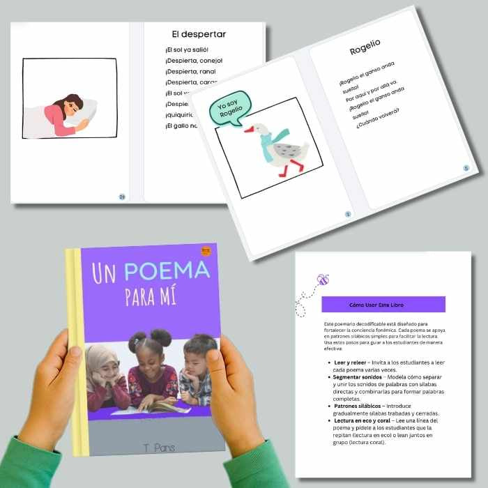 Spanish Decodable Poetry: Un Poema para Mí | K-2 Phonics